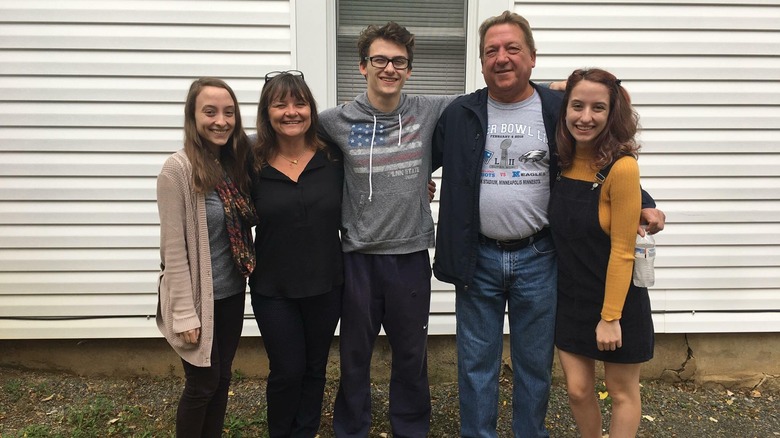 Stephen Nedoroscik smiles with family 