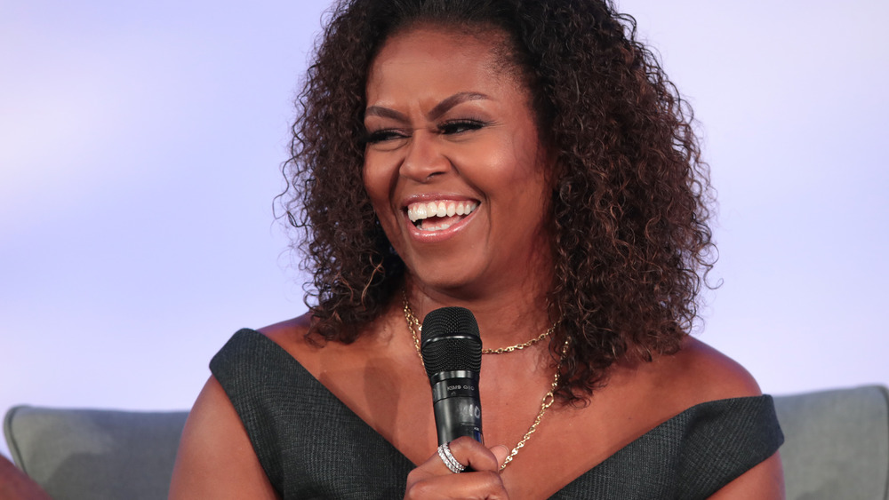 Michelle Obama laughing