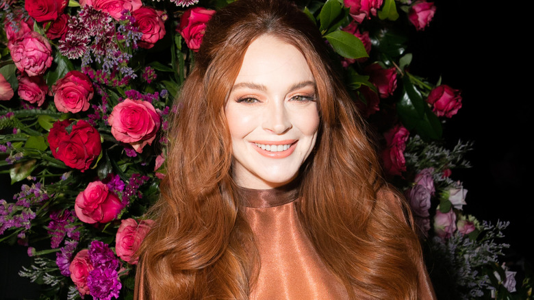 Lindsay Lohan smiling