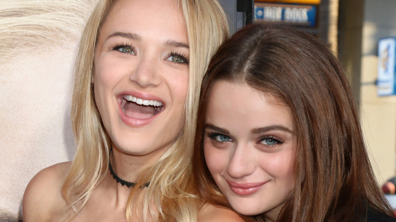 Hunter and Joey King at an event