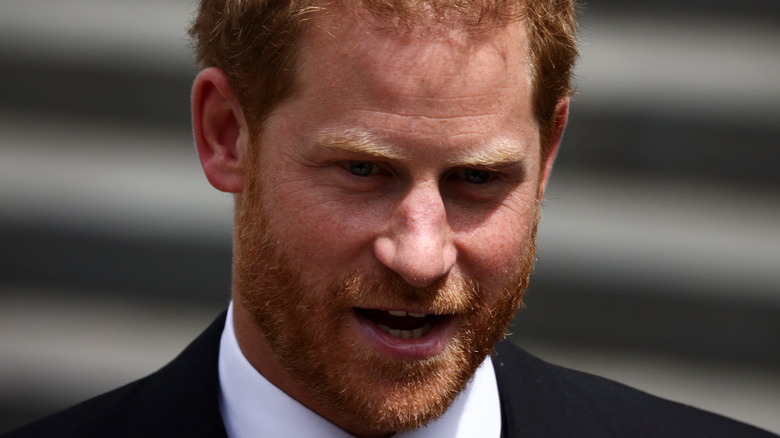 Prince Harry speaking at an event