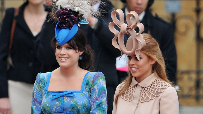 Princesses Eugenie and Beatrice smiling