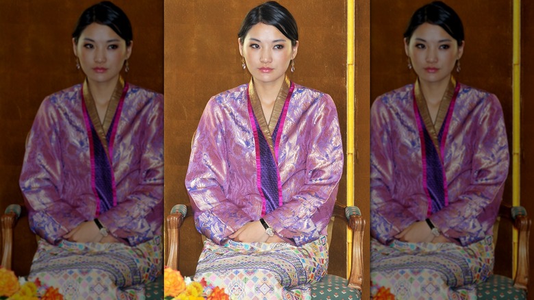 Queen Jetsun Pema sitting