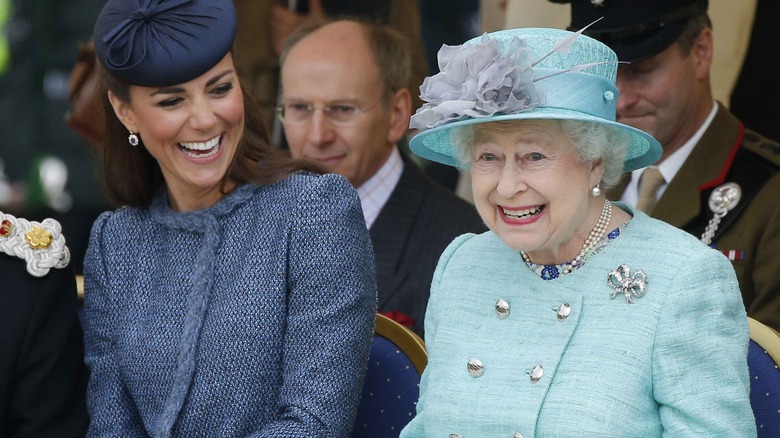 Kate Middleton and the Queen at a royal event