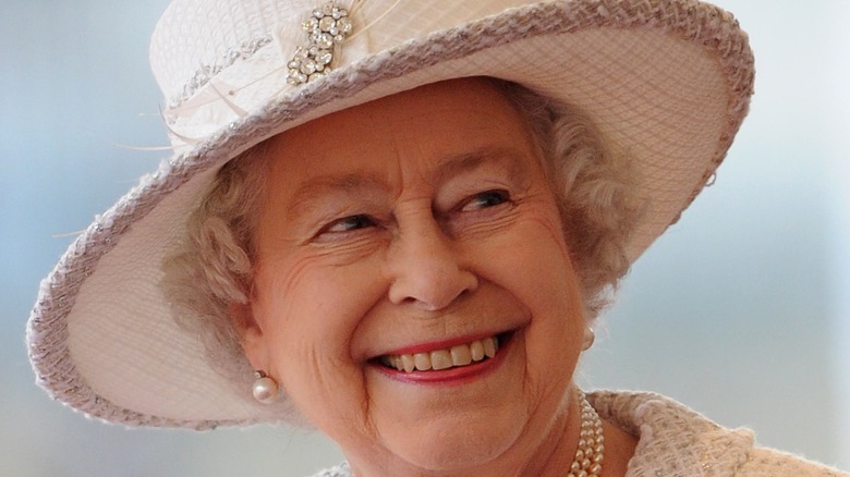 Queen Elizabeth smiling