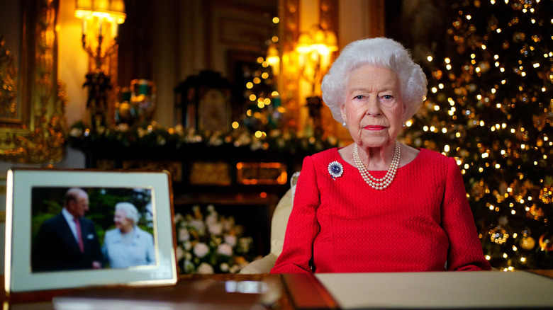 The Queen during her annual Christmas address