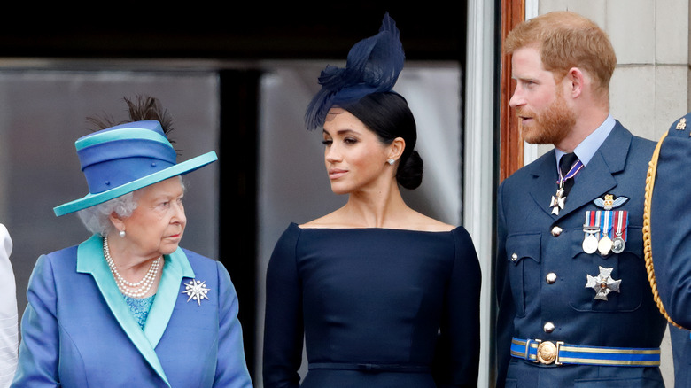 Queen Elizabeth, Meghan Markle, Prince Harry