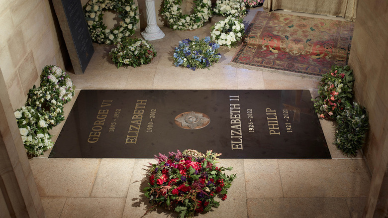 Queen Elizabeth II's grave