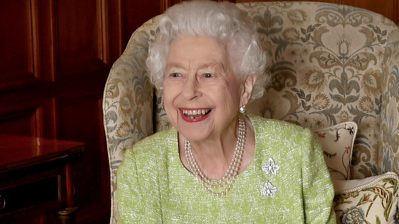 Queen Elizabeth smiling