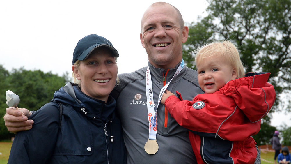 Zara Philips and Mike Tindall at a royal event 