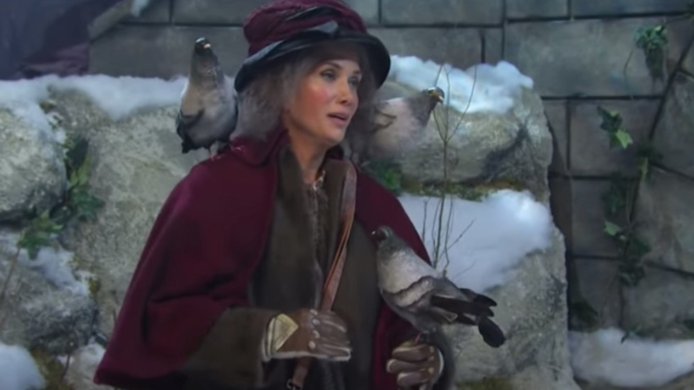 Kristen Wiig as the pigeon lady