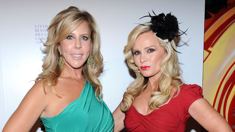 Vicki Gunvalson and Tamra Judge posing at event