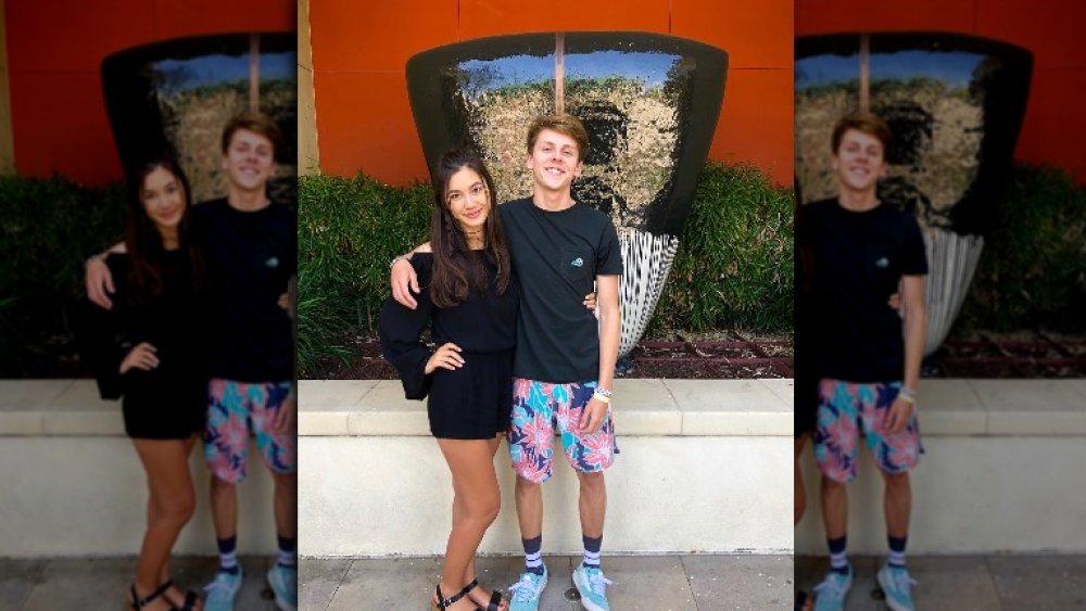 Cobra Kair's Jacob Bertrand and his girlfriend, posing