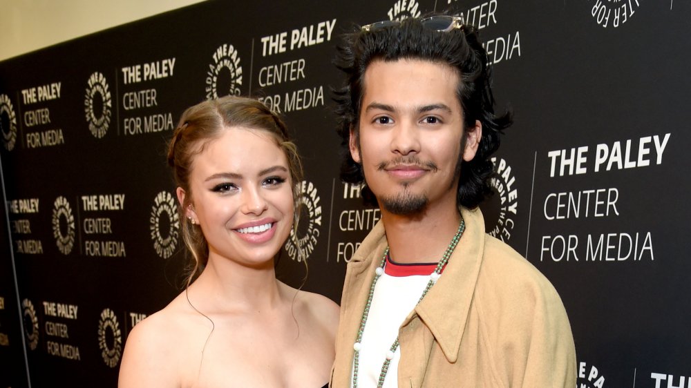 Cobra Kai's Xolo Maridueña  and Hannah Kepple on the red carpet in 2019