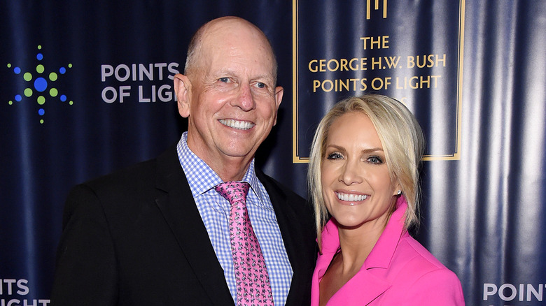 Peter McMahon and Dana Perino posing together