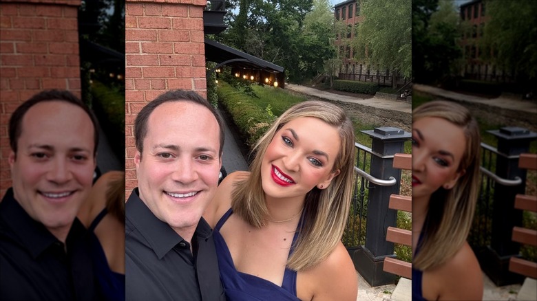 Gavy Friedson and Katie Pavlich posing outdoors