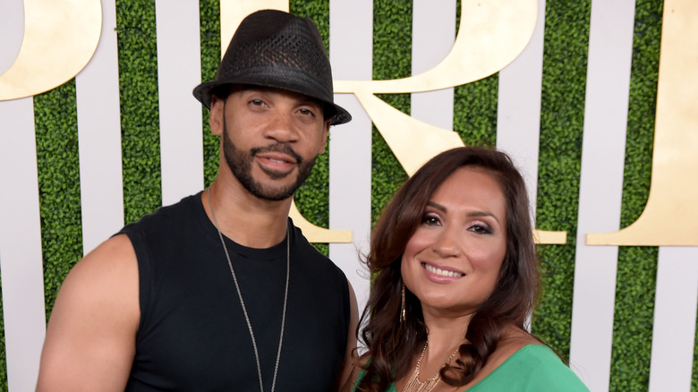 Aaron D. Spears and Estella Lopez smiling