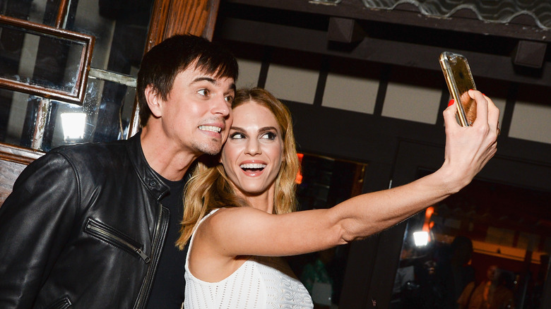 Darin Brooks and Kelly Kruger smiling