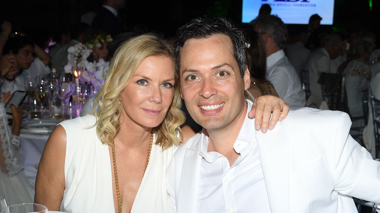 Katherine Kelly Lang and  Dominique Zoida smiling