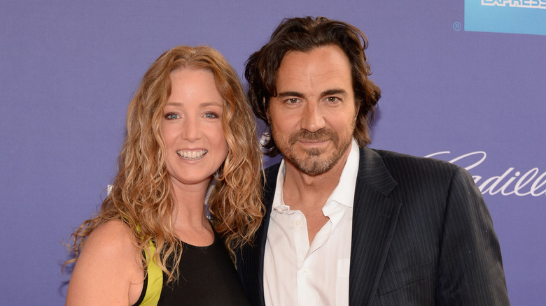 Susan Haskell and Thorsten Kaye smiling