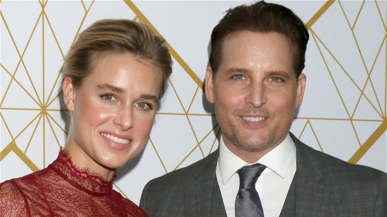 Lily Anne Harrison and Peter Facinelli, both smiling