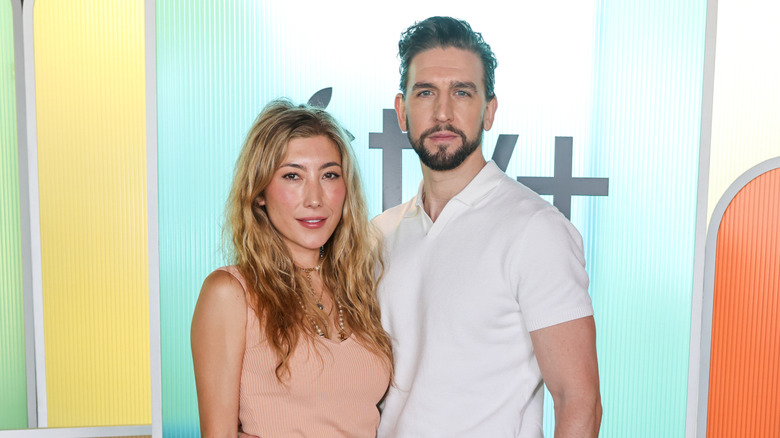 Dichen Lachman and Maximilian Osinski against pastel background