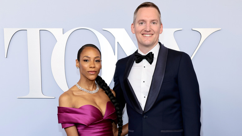 Nikki M. James and Derek Oosterman at the Tony Awards