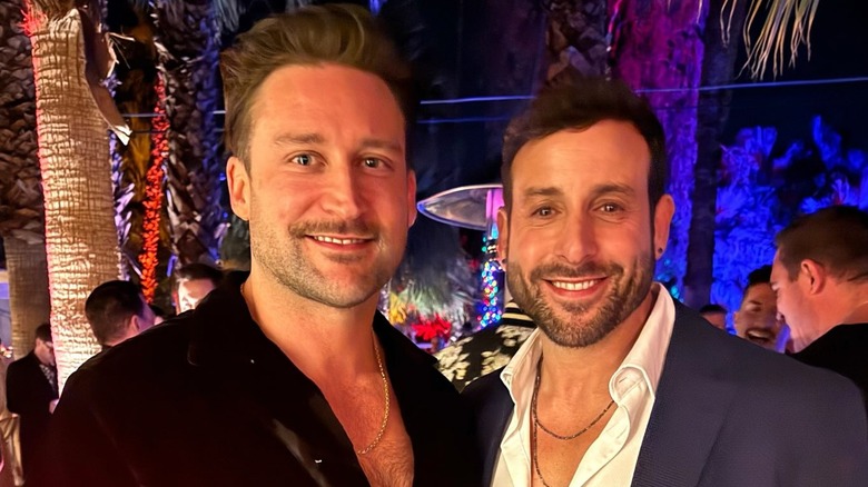 Carmine Sabatella and Ryan Delair posing at a party