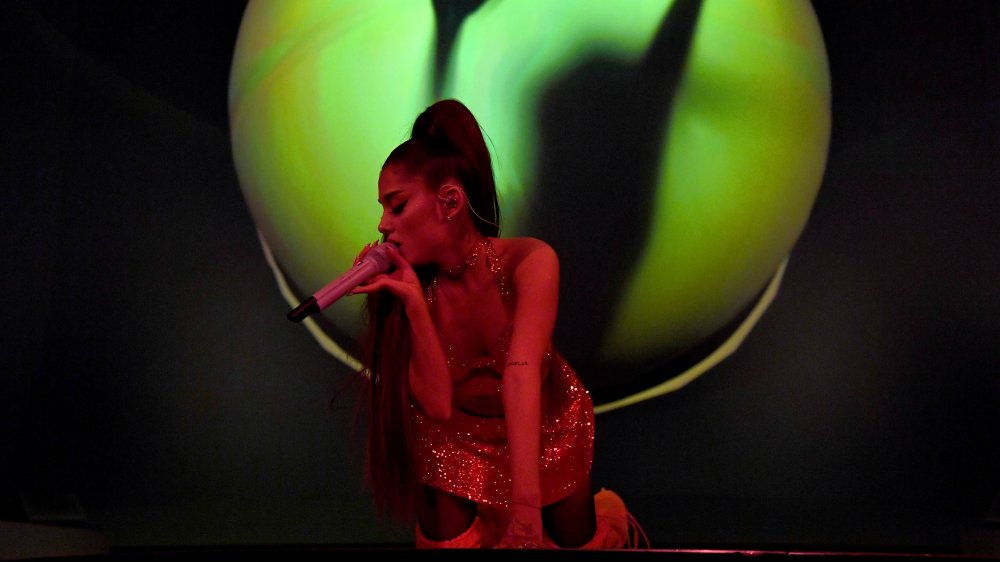 Ariana Grande performing 