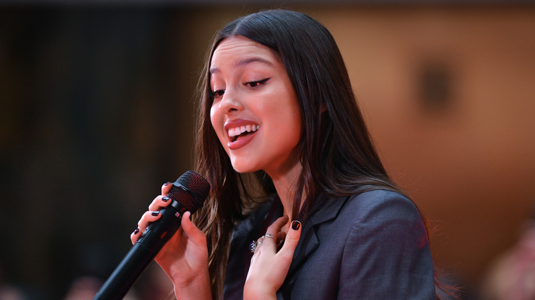 Olivia Rodrigo performing 