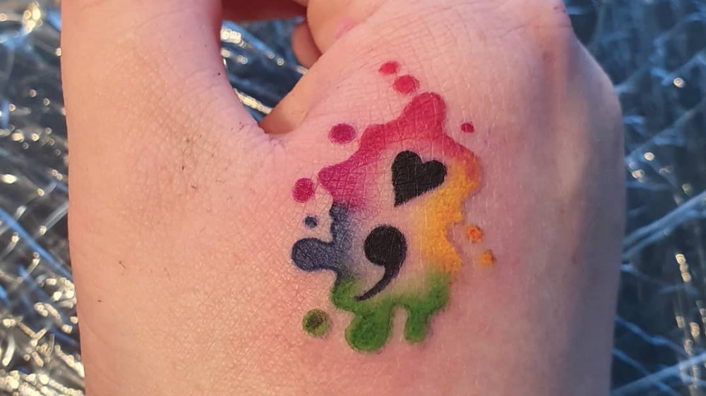 semicolon tattoo