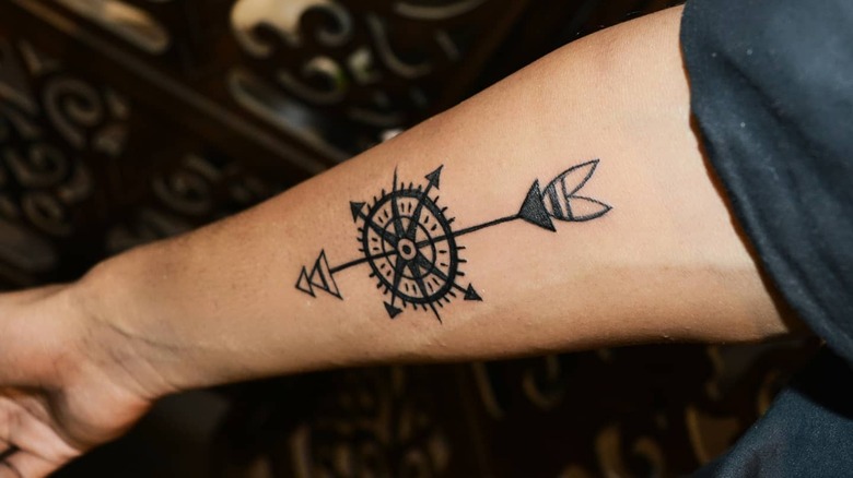 Compass tattoo