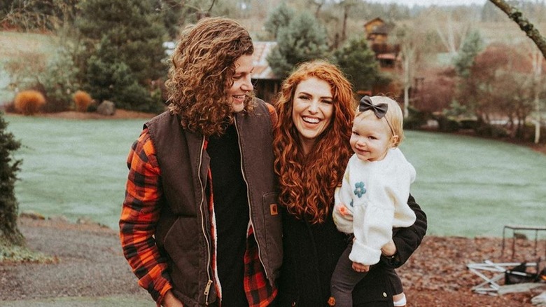 Audrey and Jeremy Roloff with daughter Ember