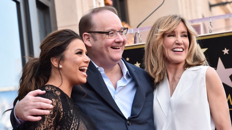 Desperate Housewives creator Marc Cherry with stars Eva Longoria and Felicity Huffman