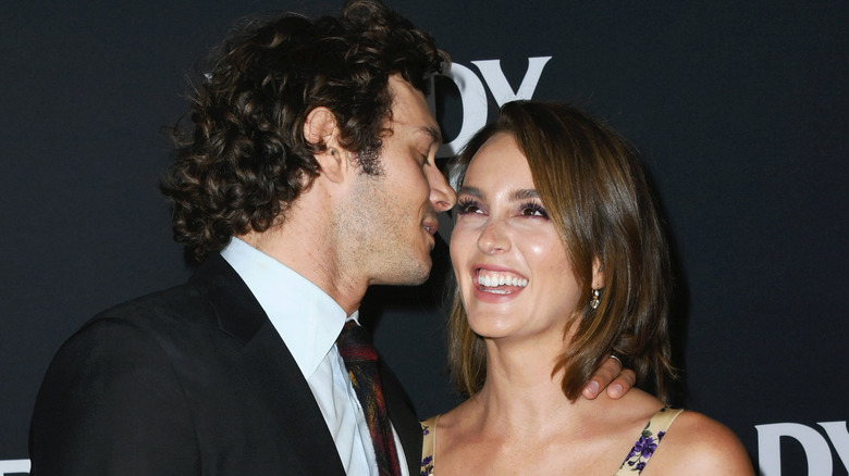 Adam Brody jokes around with wife Leighton Meester