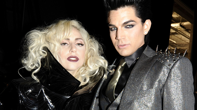 Adam Lambert and Lady Gaga in 2009