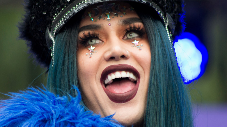 Adore Delano poses on the red carpet