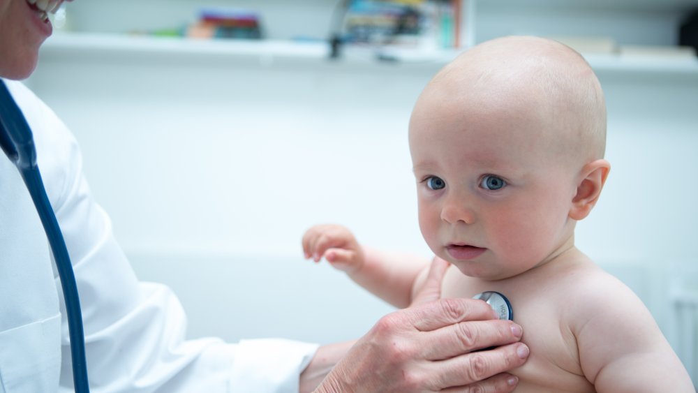 Baby at doctor's office