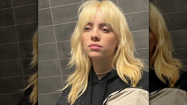 Billie Eilish with blonde hair