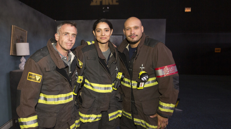 Cast of Chicago Fire smiling 