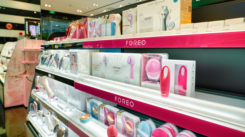 Clarisonic and Foreo brushes on Sephora counters