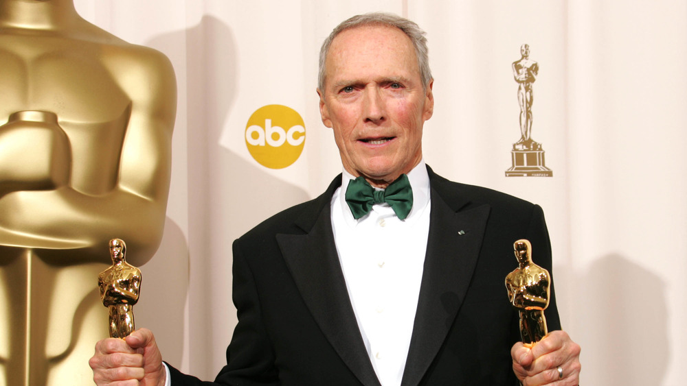 Clint Eastwood with Oscar Awards