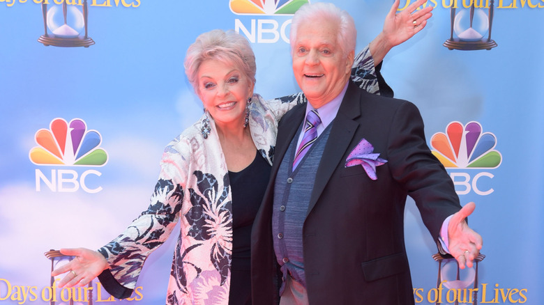 Days of Our Lives stalwarts Susan and Bill Hayes pose together