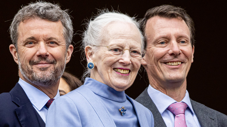 Prince Frederik, Queen Margrethe and Prince Joachim