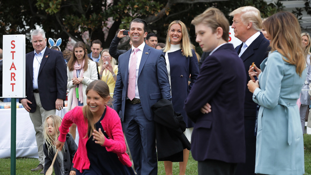 The Trumps at a race