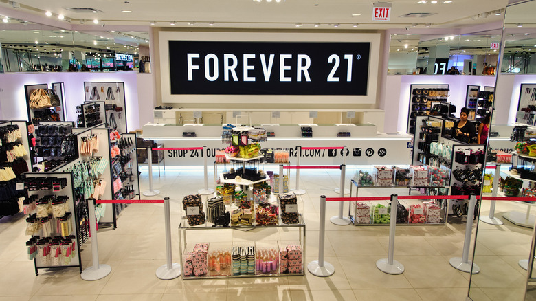 Inside Forever 21 store