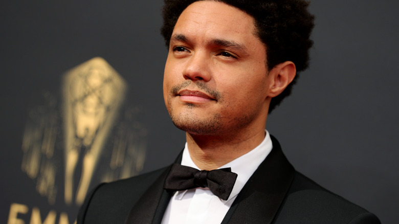 Trevor Noah wearing a tuxedo in 2021