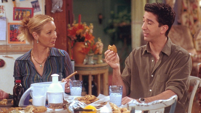 Lisa Kudrow with David Schwimmer on Friends