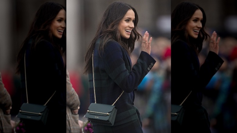 Meghan with crossbody bag