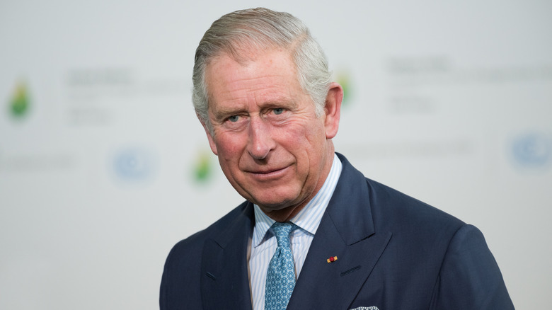 Prince Charles poses at an event